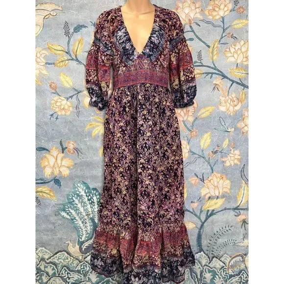 Free People Golden Hour Border Maxi Dress